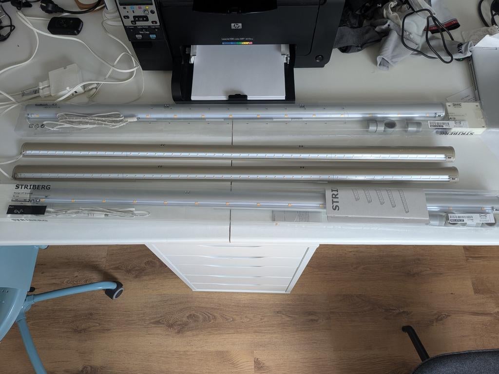 4x IKEA STRIBERG LED-strip (92 cm) - Zonder stekker, Ophalen, Gebruikt