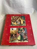 4 kleine oude houten kinderpuzzels in doos, 2 tot 4 jaar, Gebruikt, 10 tot 50 stukjes, Ophalen of Verzenden