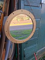 Patrijspoort Spiegel Groot Koper - 39 cm Diameter, Minder dan 50 cm, Gebruikt, Rond, Ophalen of Verzenden