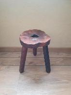 Frans brocant houten krukje, Vintage, Vintage, Vintage, Ophalen of Verzenden