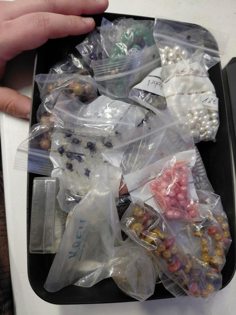 Partij mineraal edelsteen ketting en kralen, Hobby en Vrije tijd, Kralen en Sieraden maken, Ophalen of Verzenden, Nieuw, Kraal