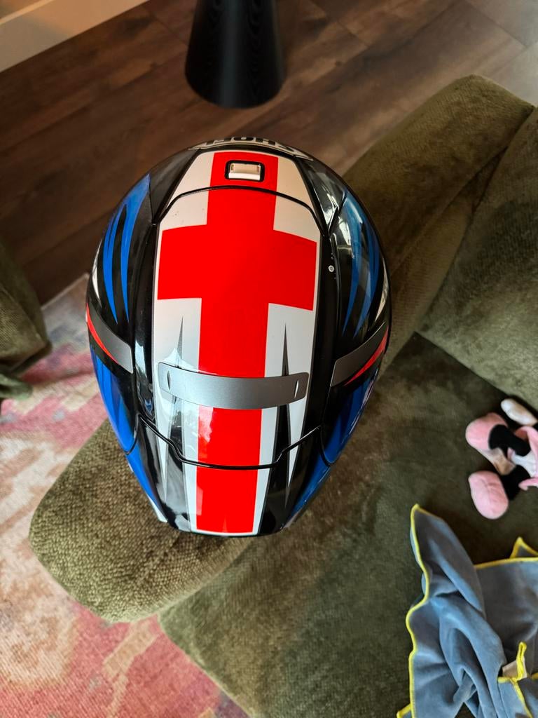 Shoei Integraalhelm - Rood, Blauw, Wit, M, Heren, Ophalen of Verzenden, Integraalhelm