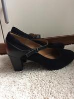 Clarks bavette cathy Pumps Zwart Suède Maat 41 ZGAN, Ophalen of Verzenden, Zo goed als nieuw, Zwart