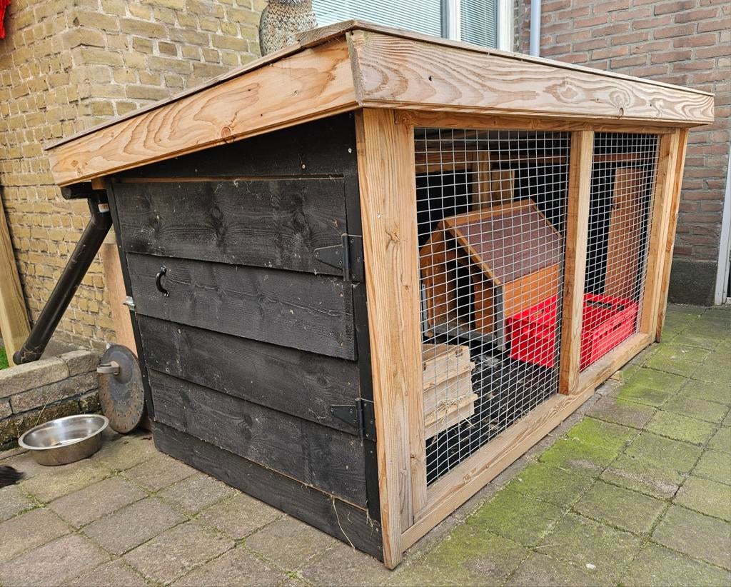 Prachtig massief konijnenhok ren, Ophalen, 110 cm of meer, Hok, 90 cm of meer