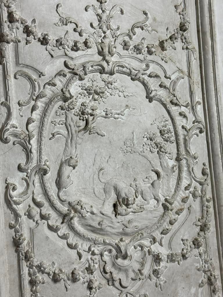 Gips wand plafond ornament ingelijst, Ophalen