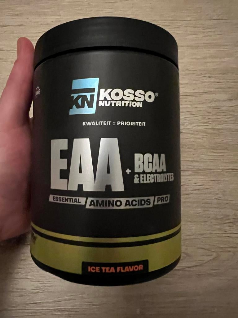 Kosso Nutrition EAA + BCAA & Electrolytes - Ice Tea Flavor, Ophalen of Verzenden, Nieuw, Poeder of Drank