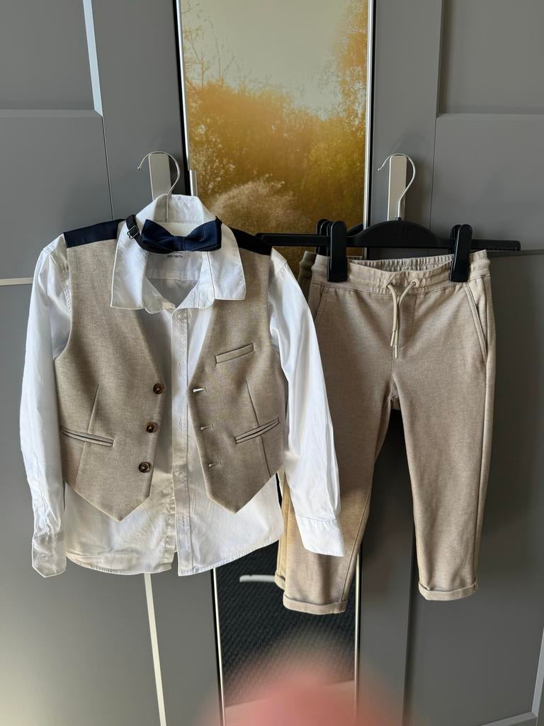 Chique Kinderkostuum maat 104;Colbert,Gilet, Blouse & Broek, Ophalen of Verzenden, Zo goed als nieuw, Jongen