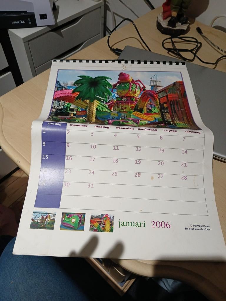 Kermis oude happy spider kalender, Diversen, Kalenders, Ophalen of Verzenden, Maandkalender