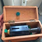 Antiek vintage landmeterkruis pantometer originele kist, Antiek en Kunst, Ophalen of Verzenden