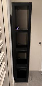 Zwarte vakkenkast 190cm, Huis en Inrichting, Ophalen, Met plank(en), Gebruikt, 150 tot 200 cm