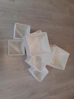 Skubb   6 witte opbergmanden 14x14 cm, Verzenden