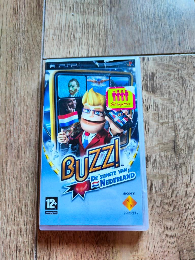 PSP spel - Buzz! De Slimste van Nederland, Puzzel en Educatief, 1 speler, Ophalen of Verzenden, Zo goed als nieuw