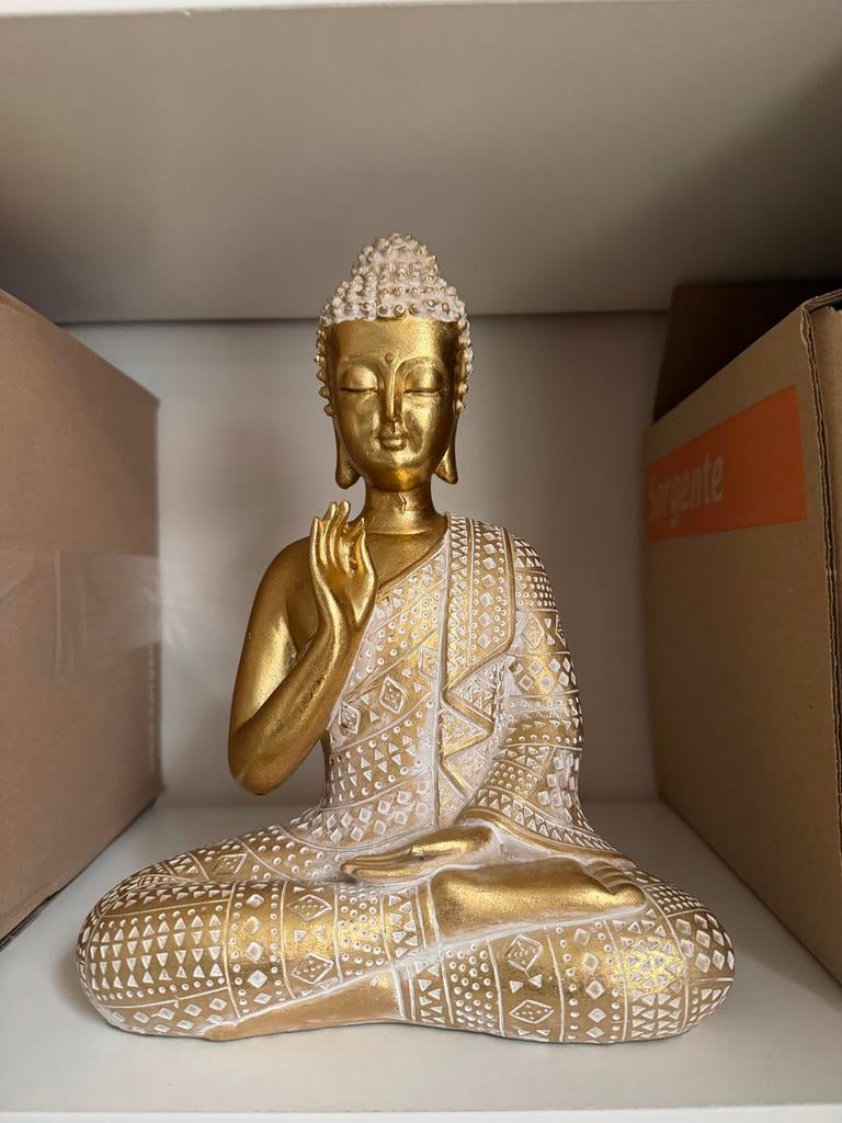 Goudkleurig Boeddha beeld, Ophalen, Zo goed als nieuw