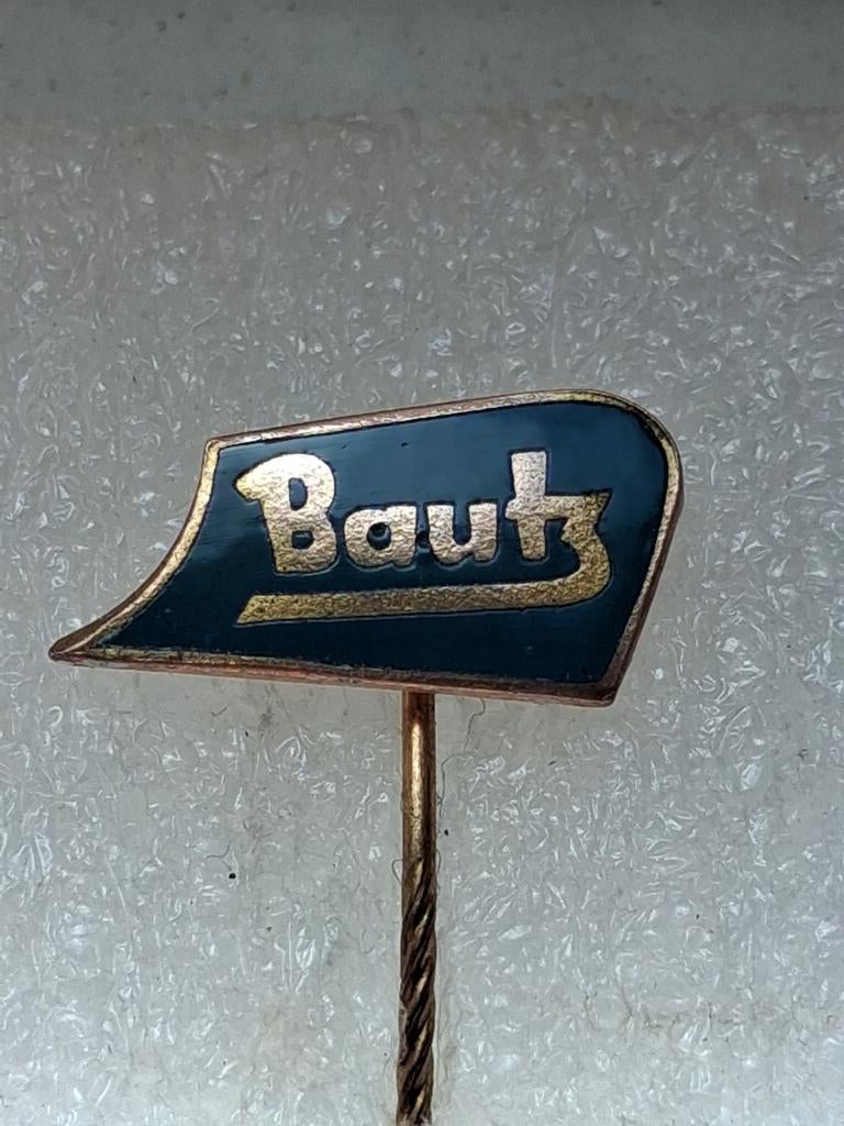 Speldje Bautz oldtimer trekker email., Ophalen of Verzenden, Gebruikt, Transport