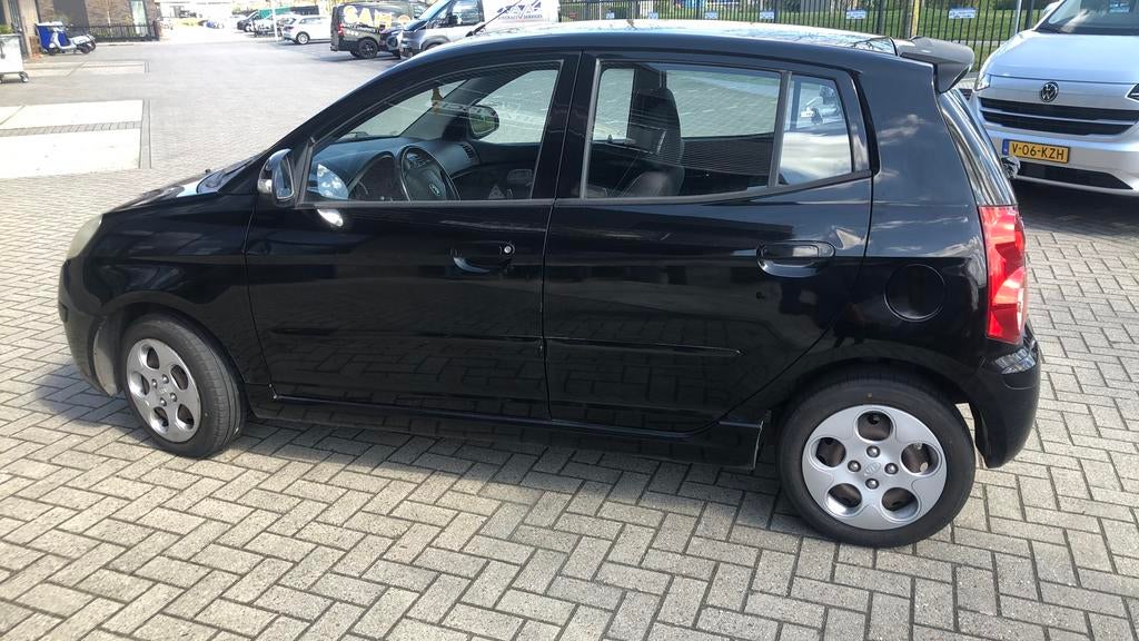 Kia Picanto in prima staat., Auto's, Voorwielaandrijving, Stof, Zwart, Overige kleuren