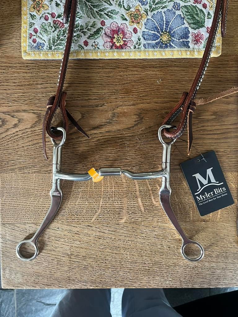 Nieuw myler bit /western shank, Dieren en Toebehoren, Ophalen of Verzenden, Zo goed als nieuw, Western