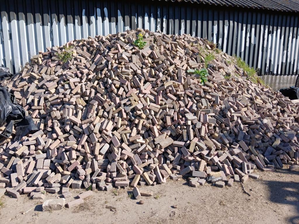 +- 180m2 Gebruikte betonklinkers voor bestrating of tuinpad, Ophalen, Overige materialen, Gebruikt, Overige typen