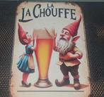 La Chouffe Metalen Wandbord (30x20 cm) – Dé Sfeermaker, Ophalen of Verzenden, Nieuw, Reclamebord, Plaat of Schild, Overige merken