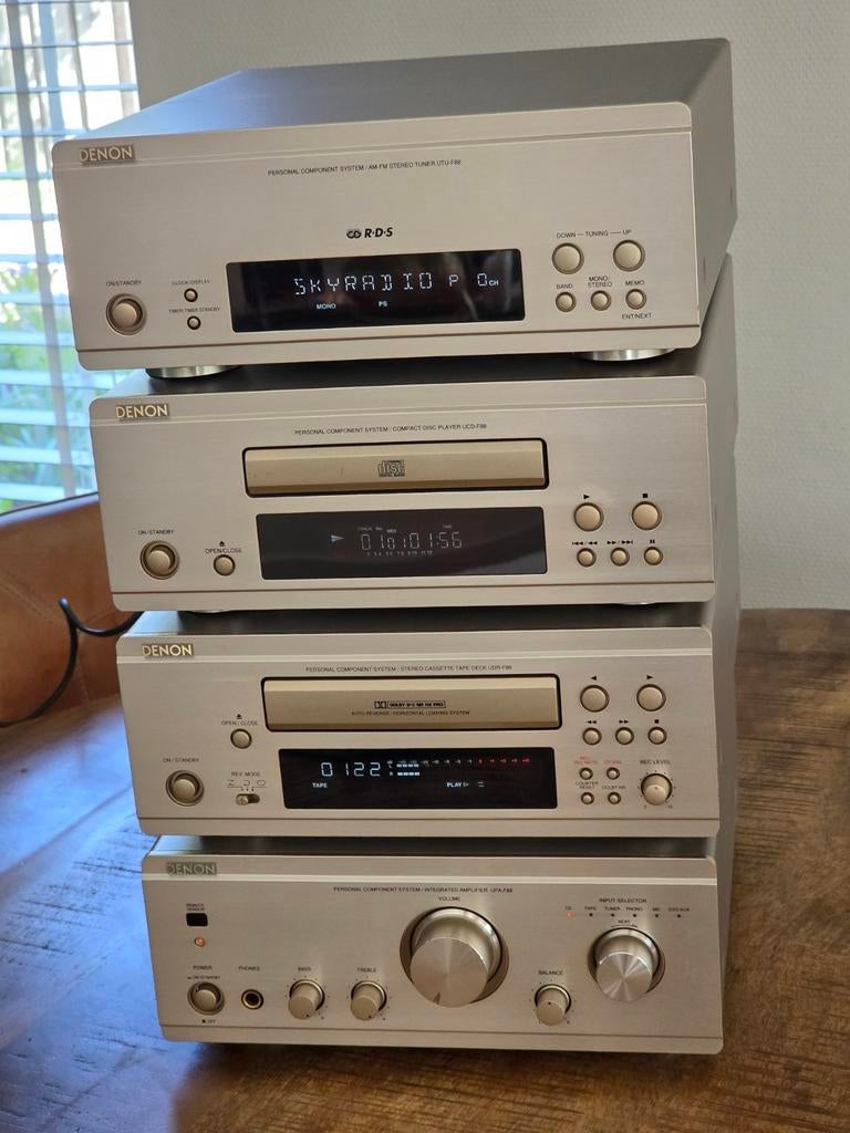 Denon F88 stereo set (compleet) lees beschrijving!!!, Denon, Ophalen of Verzenden, Nvt, Cassettedeck