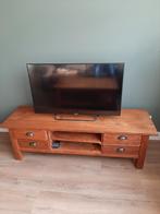 TV kast teakhout geolied, 4 laadjes. Lengte 160/ breedte 50, Ophalen, Gebruikt, 150 tot 200 cm, Teakhout