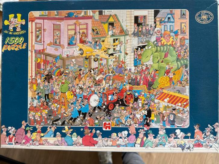 Jan van Haasteren puzzel “CARNAVAL” 1500 stukjes, Hobby en Vrije tijd, Denksport en Puzzels, Zo goed als nieuw, 500 t/m 1500 stukjes