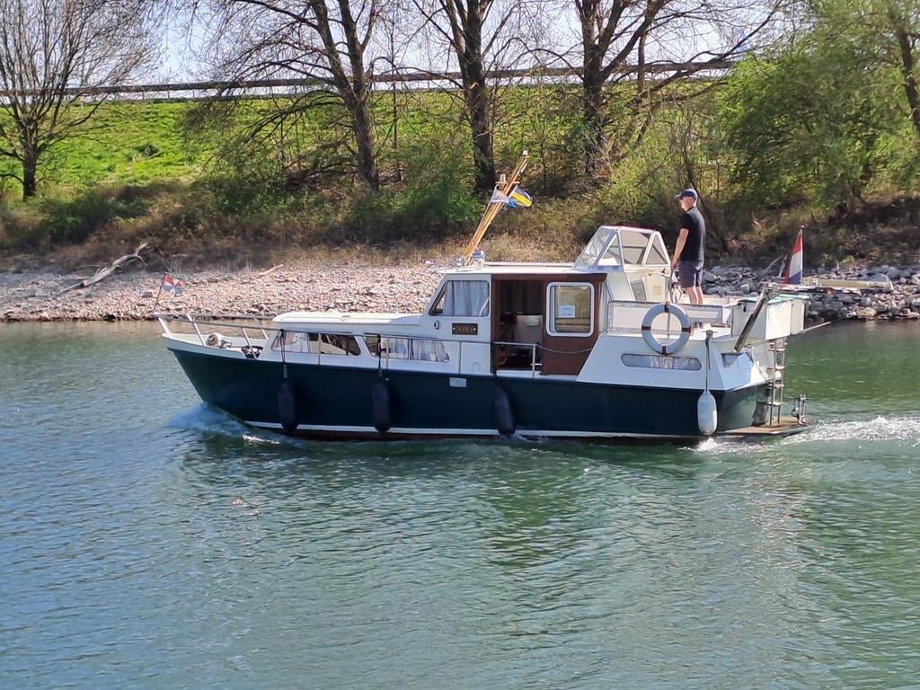 Leuke handzame Motorkruiser Biesbosch, 10 mtr., Ophalen, Gebruikt, Staal, Diesel