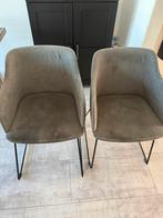 grijze eetkamerstoelen, Huis en Inrichting, Stoelen, Ophalen, Gebruikt, Vier, Metaal