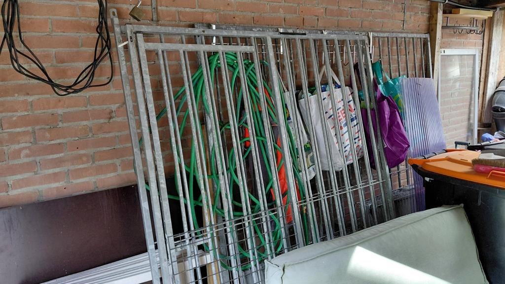 4 kennelpanelen 1.50 en 2m. 2x met deur 1.80hoog, Dieren en Toebehoren, Hondenhokken, Ophalen, Gebruikt, 110 cm of meer, 100 cm of meer