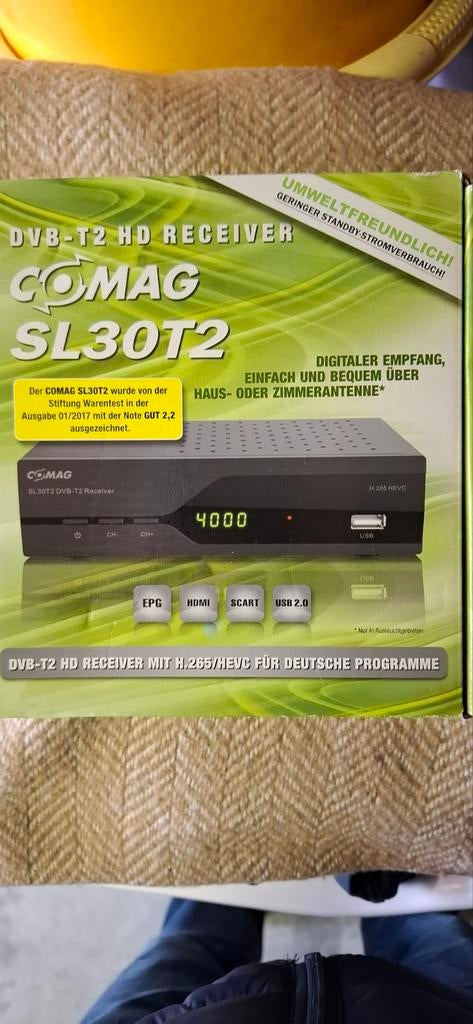 Comag SL30T2 DVB-T2 HD Receiver - Nieuw in doos, Ophalen of Verzenden, Nieuw, Decoder