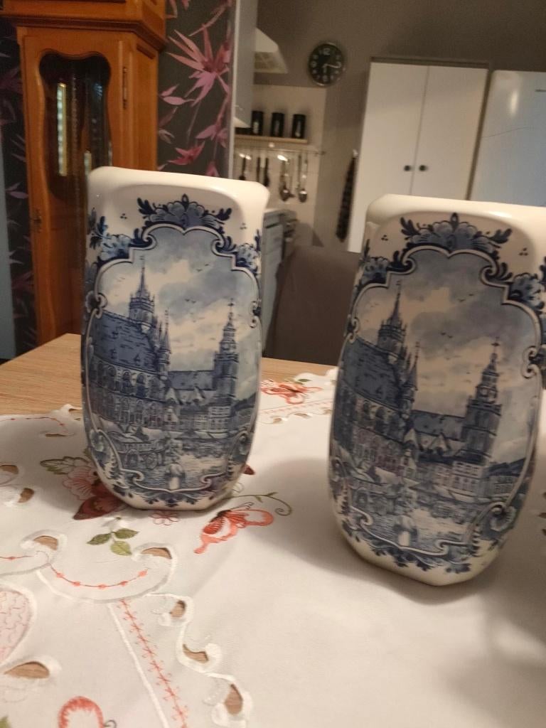 Vazen delfts blauw Rembrandt Keramiek, Antiek en Kunst, Ophalen of Verzenden