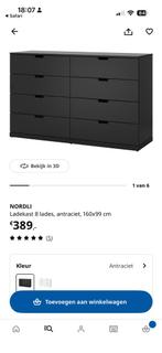 Nordli ikea kast, Ophalen, Gebruikt, 5 laden of meer, 150 tot 200 cm