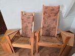 Originele Wim Mulder designstoelen., Ophalen, Gebruikt, Hout