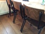 4 Dutchbone eetkamerstoelen - Zo goed als nieuw, Huis en Inrichting, Stoelen, Ophalen, Bruin, Zo goed als nieuw, Vier