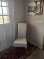Vier eetkamerstoelen, Ophalen, Kunststof, Gebruikt, Wit