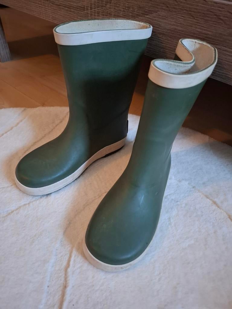 Groene kinderregenlaarzen maat 29, Kinderen en Baby's, Gebruikt, Jongen of Meisje, Ophalen of Verzenden, Laarzen