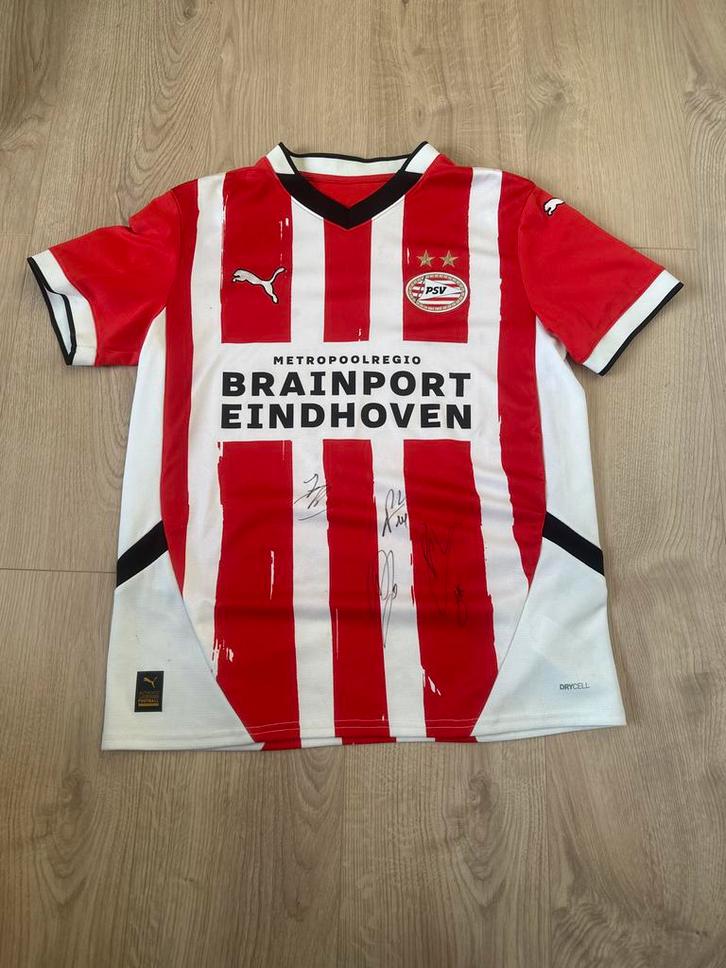 PSV shirt met handtekeningen, maat 15/16Y, Sport en Fitness, Voetbal, Nieuw, Shirt, Maat XS of kleiner, Ophalen of Verzenden