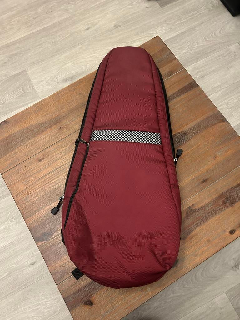 Gitaarhoes bordeauxrode, zachte hoes of gigbag., Ophalen of Verzenden, Zo goed als nieuw