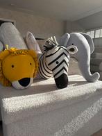 Muurkop leeuw, zebra & olifant, Ophalen, Zo goed als nieuw