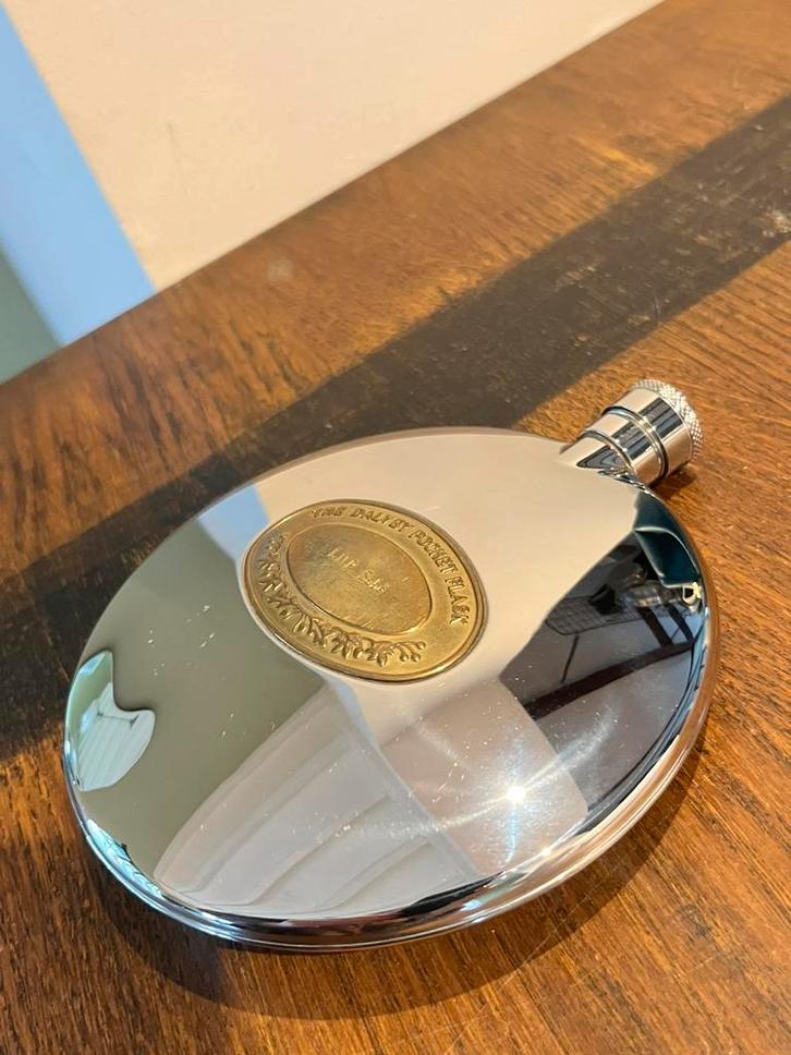 Vintage Dalvey Pocket Flask - RVS Heupfles, Antiek en Kunst, Antiek | Woonaccessoires, Ophalen of Verzenden