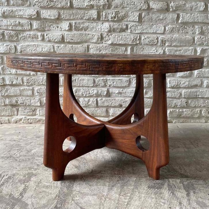 salontafel vintage design Angel Pasmino, Huis en Inrichting, Tafels | Salontafels, Gebruikt, Minder dan 50 cm, 50 tot 100 cm, 100 tot 150 cm