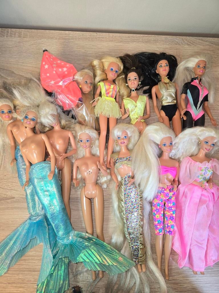 Barbie 90's mankementen pakket - defecten, Ophalen of Verzenden, Gebruikt, Pop