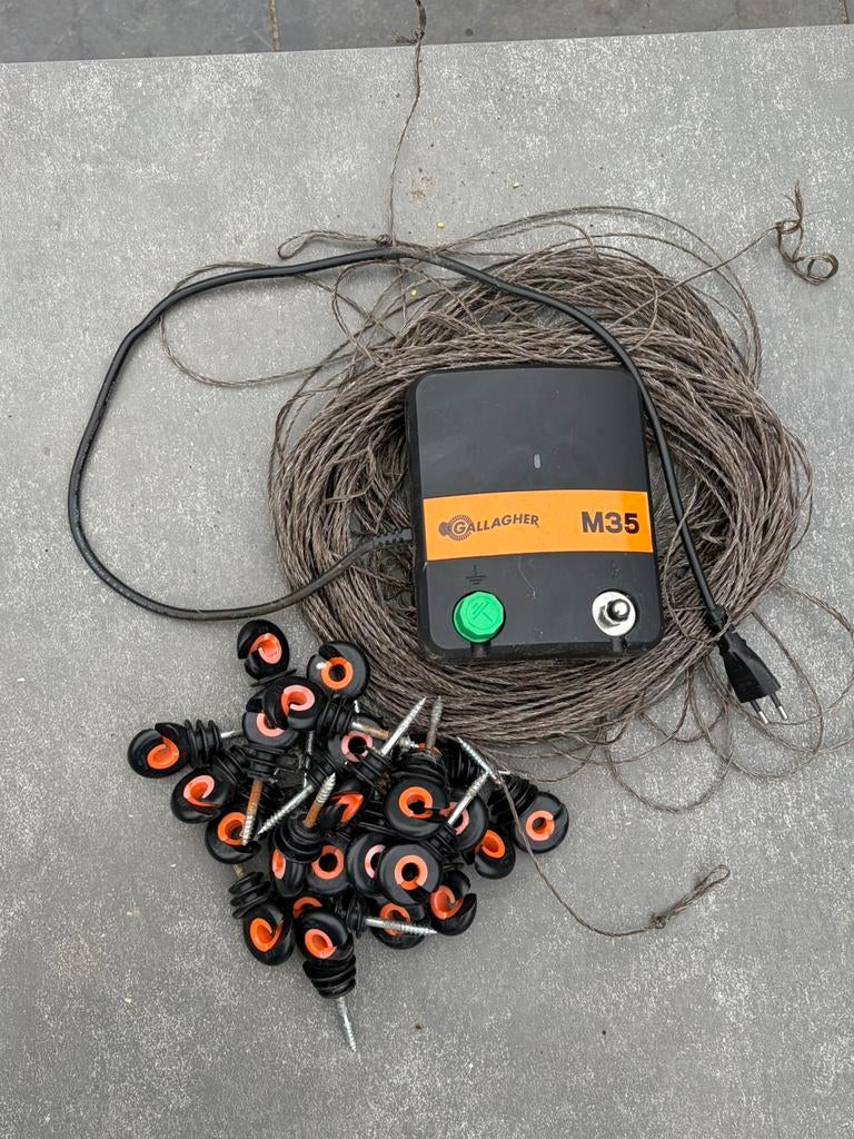 Schrikdraadset Gallagher M35 inclusief toebehoren, Toebehoren