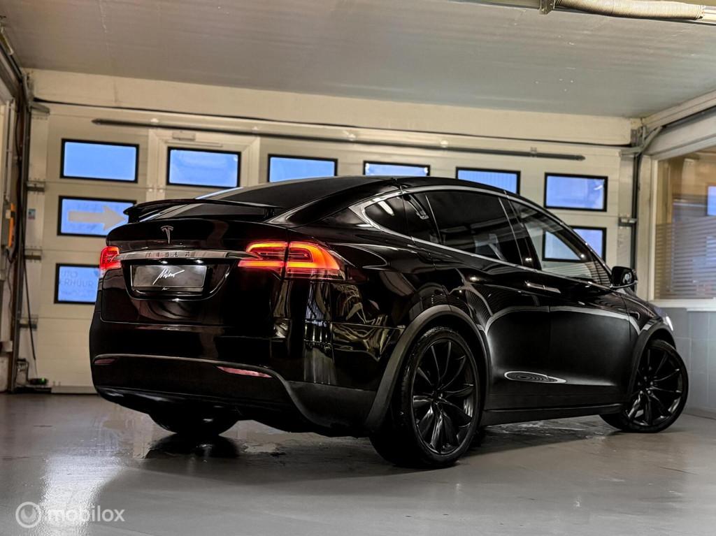 Tesla Model X 90D Base |autopilot |pano |stuurverw. |koeling, Auto's, Tesla, Automaat, Model X, Gebruikt, Zwart