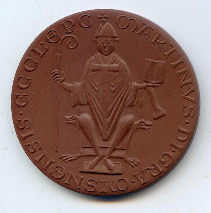 Medaille Kasteel 968 Bisschop Meissen Porselein, Postzegels en Munten, Penningen en Medailles, Overige materialen, Verzenden