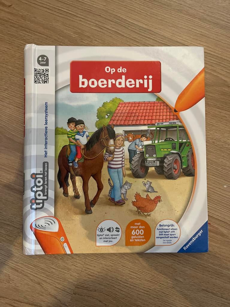 Tiptoi Op de boerderij - Interactief leerboek, Ophalen of Verzenden, Zo goed als nieuw, Taal en Lezen, Met geluid