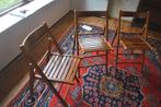 Klapstoelen, vintage, hout, 3 stuks, Huis en Inrichting, Stoelen, Ophalen, Gebruikt, Vintage, Hout