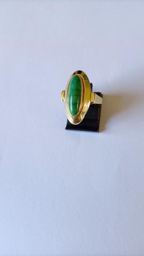Oude gouden ring Turkoois, 14 krt, Verzenden, Goud, Ring, Met edelsteen