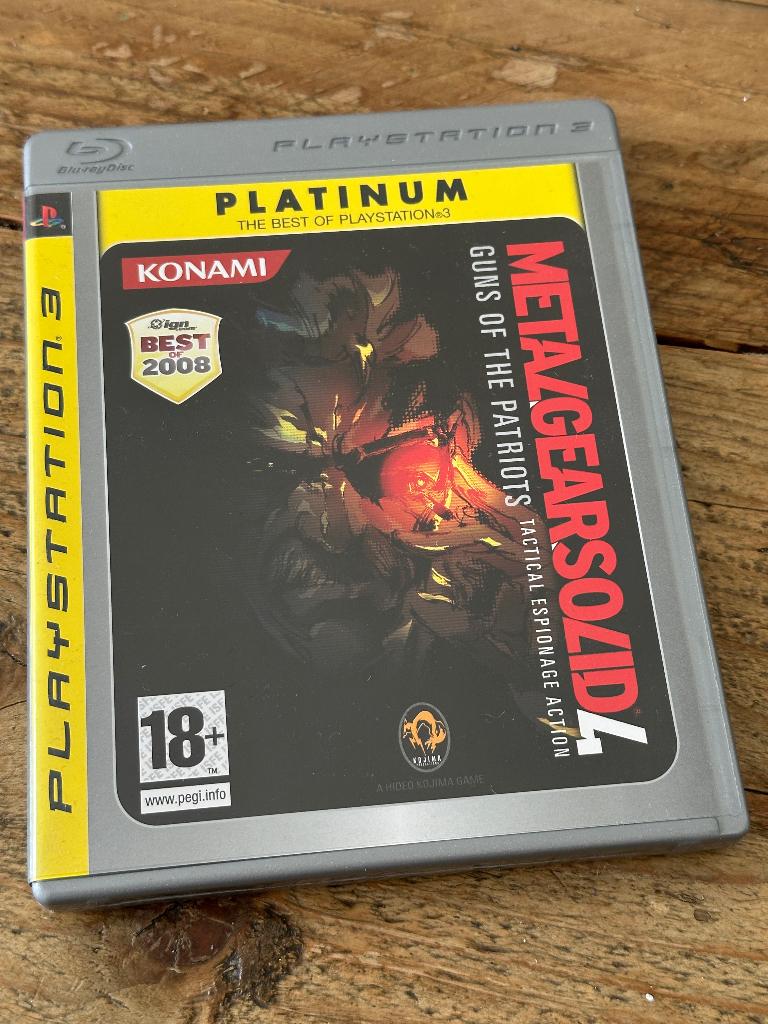 Metal Gear Solid 4, playstation 3, Spelcomputers en Games, Games | Sony PlayStation 3, Avontuur en Actie, Vanaf 18 jaar, 1 speler