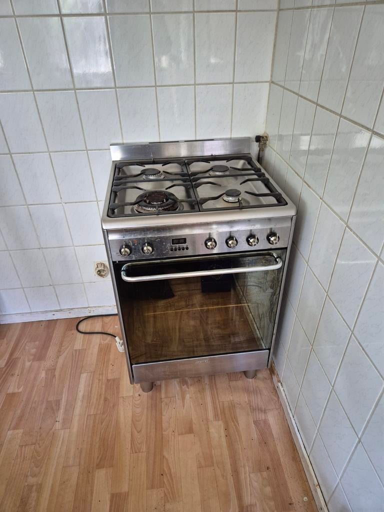 Vrijstaand gasfornuis met oven - 4 kookzones, Ophalen