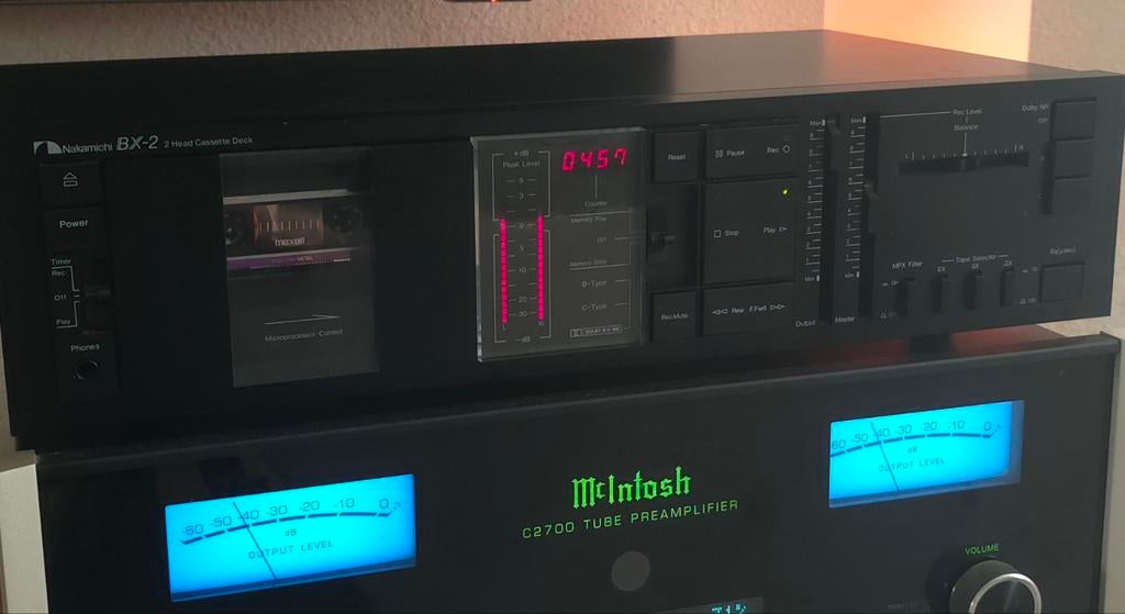 Nakamichi BX-2 cassettedeck (gear drive-upgrade, serviced), Audio, Tv en Foto, Cassettedecks, Ophalen of Verzenden, Overige merken